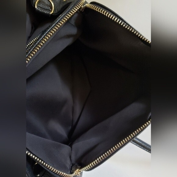 Borse In Pelle Black Leather Handbag Made in Italy - Picture 14 of 14